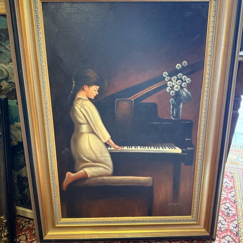 Oil painting A.Dialynas like new