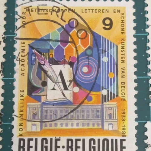 Belgium stamps 1988 50th anniversary of science and medicine academy like new
