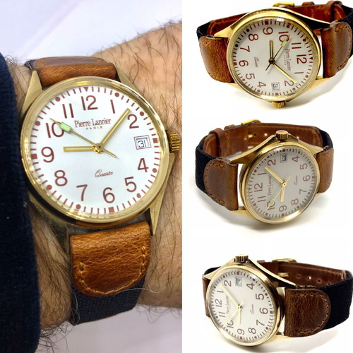 Pierre Lannier men's watch new, waterproof, made in France