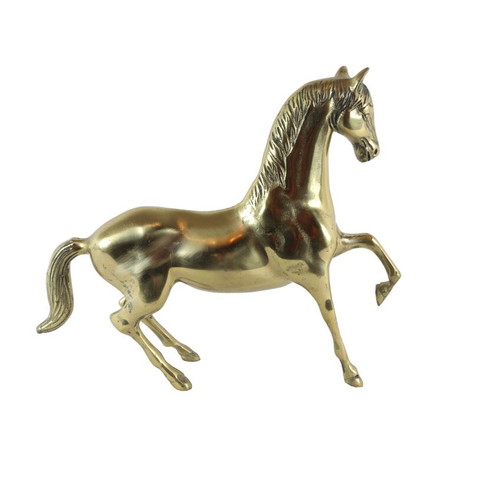 Decorative horse made of solid brass like new