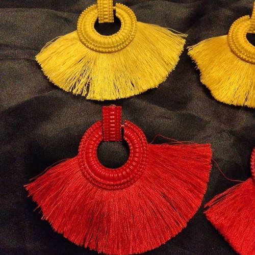 Earrings multicolored, new, pack of 3 pairs
