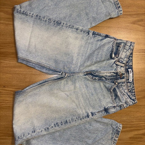 Wide jeans Zara like new, blue, straight cut