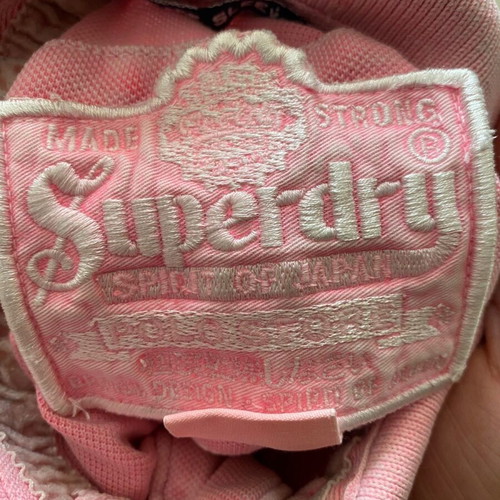 Superdry Polo Men's Medium like new Pink Stonewashed