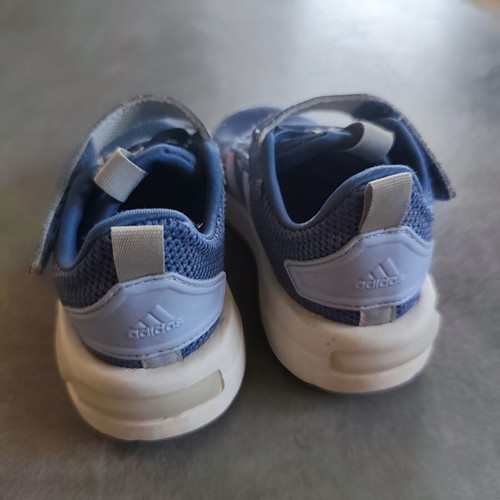 Adidas Tensaur Run kids' athletic shoes size 25 like new, blue and purple