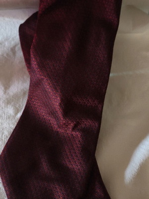 Roccobarocco Silk Tie like new, made in Italy, burgundy