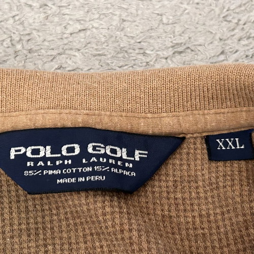 Ralph Lauren Polo Golf Alpaca Blend Shirt XXL like new, beige