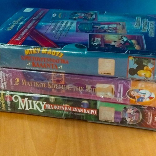 Walt Disney Mickey Mouse VHS collection sealed, dubbed