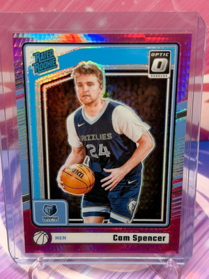 2024-25 Panini Donruss Optic Rated Rookie Cam Spencer #269 Pink Hyper Prizm new