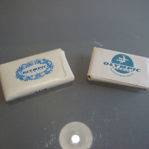 Olympic Airways soap bars rare, like new, set of 2