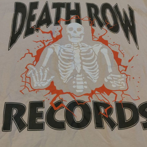 Death Row Records 100% Cotton Shirt Size M Like New, White