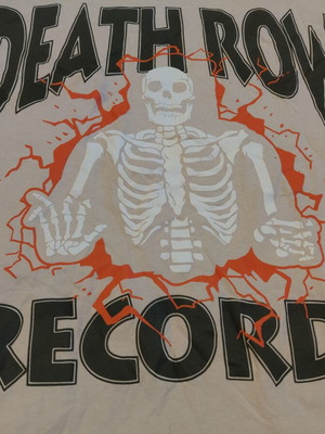 Death Row Records 100% Cotton Shirt Size M Like New, White