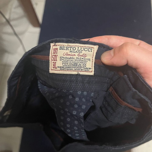 Berto Lucci pants No 36 dark blue like new