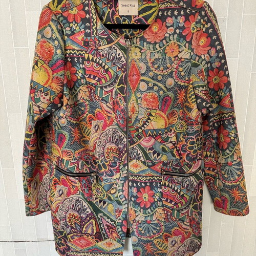 Blazer coat like new, colorful, Sweet Miss