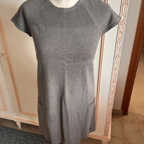 Dress S.Oliver gray like new, with pockets, size S