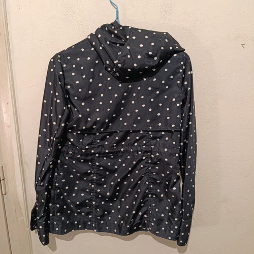 Staff Jeans waterproof navy blue polka dot jacket XS like new