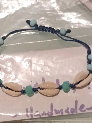 Handmade bracelet with stones new, summer design with shells