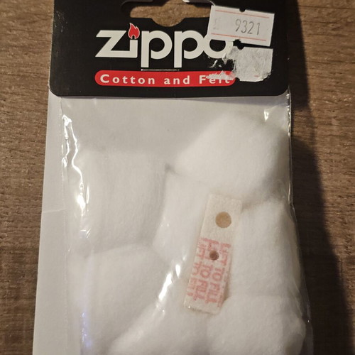 Zippo lighter fluid, flints, cotton and wick set