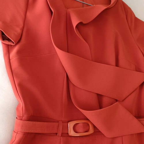 Guy Laroche dress used, brick red, size 38