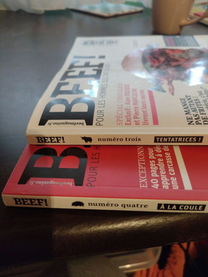 Beef French Gastronomy Magazine like new, issues 3 and 4