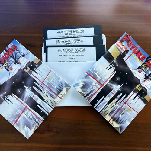 Future Wars Time Travellers IBM PC like new, no outer cover