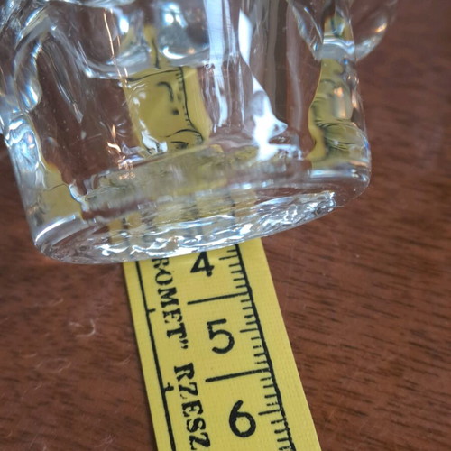 Crystal candlesticks like new, set of 4 heart-shaped