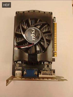 NVIDIA GeForce GT 630 graphics card used, fully functional
