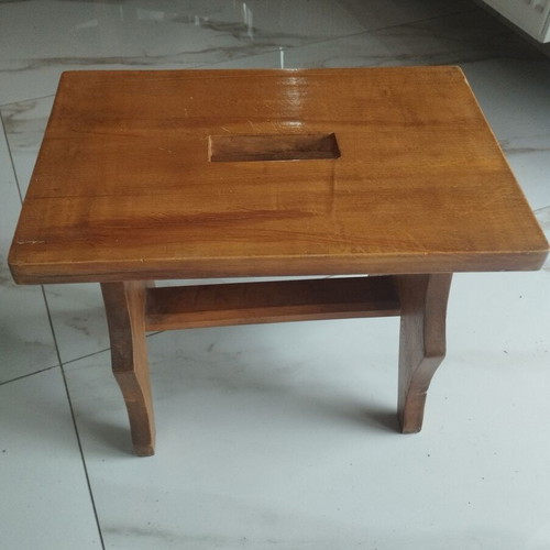 Handmade stool from solid wood, like new, 40x25x33cm