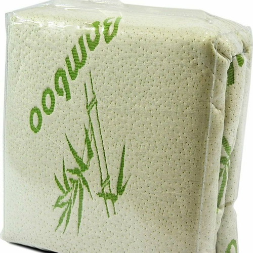 Sidirela Waterproof Bamboo Mattress Protector with Skirt, Green, 160x200+30cm