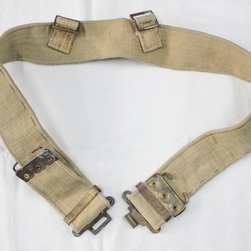 1943 British Army soldier's webbing belt used