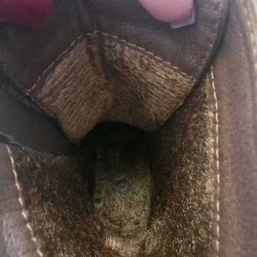 Silia D brown ankle boots new with thick 7 cm heel