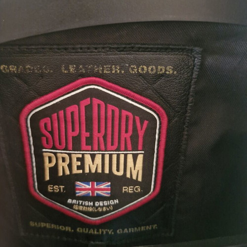 Superdry Premium leather jacket Endurance Edition like new, XXL, black