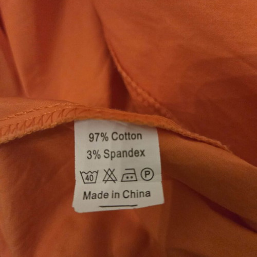 Vintage cotton dress Lindy Bop like new, orange, size S