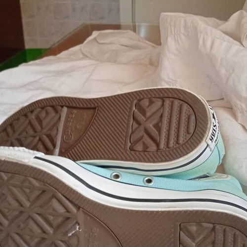Converse All Star sneakers used, turquoise, size 37