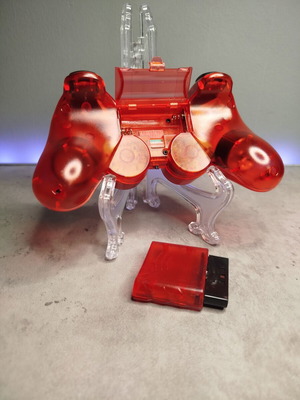 Wireless Controller for PlayStation 2 New, Transparent Red
