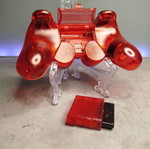 Wireless Controller for PlayStation 2 New, Transparent Red