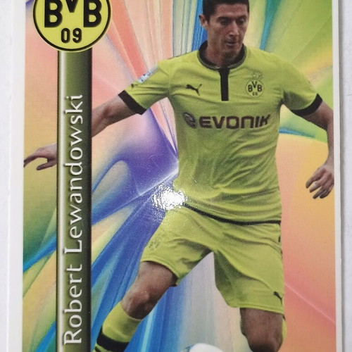 Robert Lewandowski Borussia Dortmund Champions League 2012-2013 collectible card