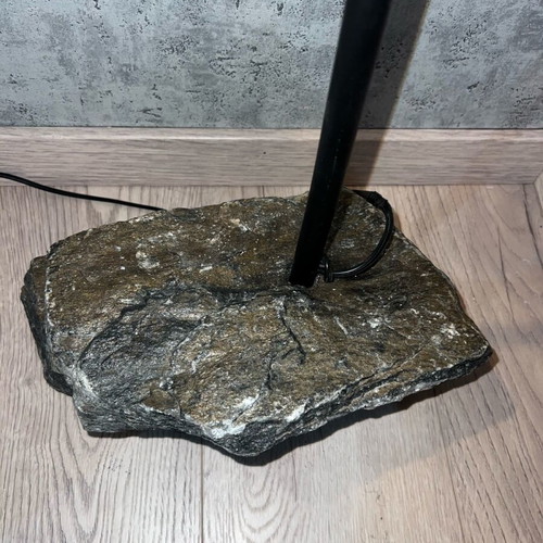 Floor lamp new set of 2, stone, glass and metal