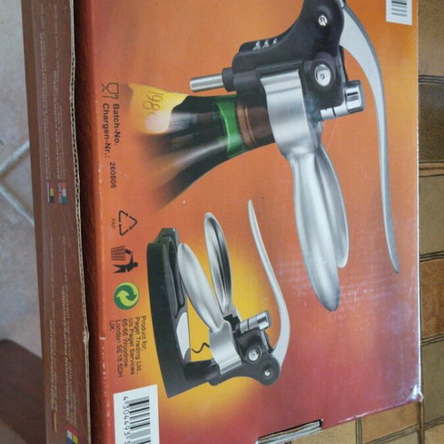 professional tabletop corkscrew (wine opener) with lever