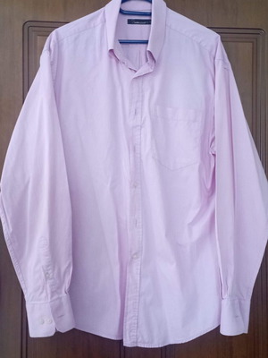 Men's dress shirt size L used, pink