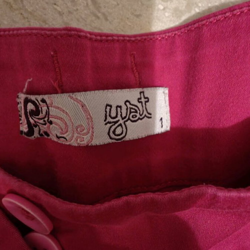 Fuchsia women's fabric pants like new, sizes S-M