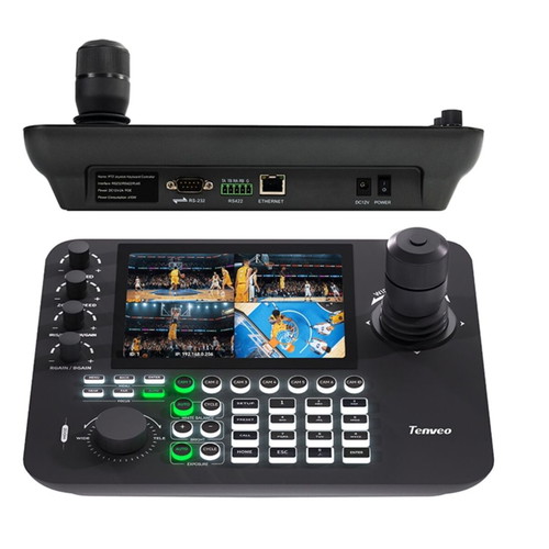 PTZ Control Console TEVO-KB300PRO new with joystick and 4 screens