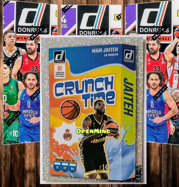 CRUNCH TIME - JAITEH - MONACO - DONRUSS EUROLEAGUE 2024-25