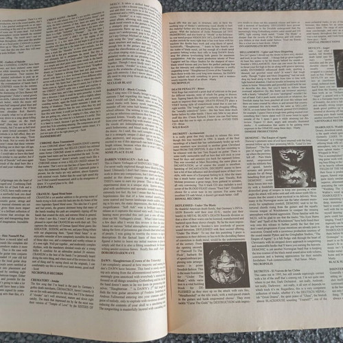 Wormgear #7 fanzine 1998 like new, metal music