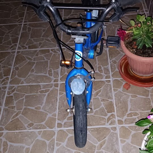 Orient Terry 14" BMX bike, blue, men's