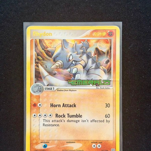 Rhydon 19/106 (RH) Emerald card used
