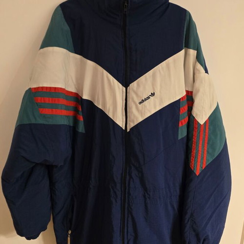 Adidas vintage retro thick long jacket XL used