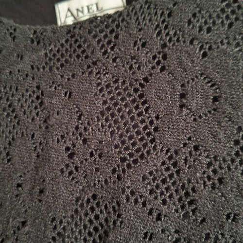 Dress black lace with long sleeve used, size M