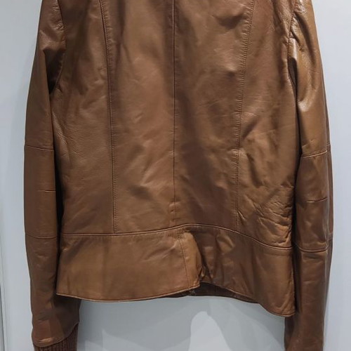 Stanfield women's leather jacket used, brown, size 46
