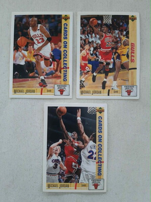 Κάρτες Michael Jordan Upper Deck 1992 μεταχειρισμένες, σετ 3