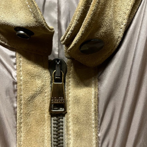 Men's jacket Dolce & Gabbana like new, natural leather and fabric